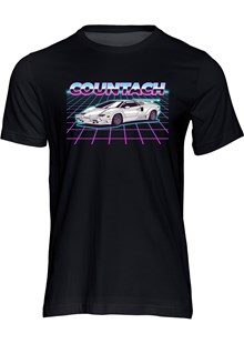 Dream Car Lamborghini Countach T-shirt Black