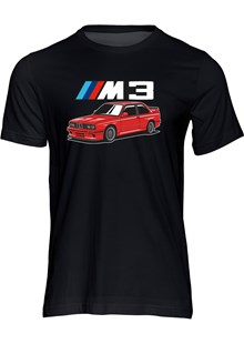 Dream Car BMW E30 M3 T-shirt Black