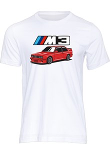Dream Car BMW E30 M3 T-shirt White