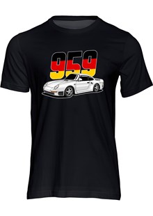 Dream Car Porsche 959 T-shirt Black